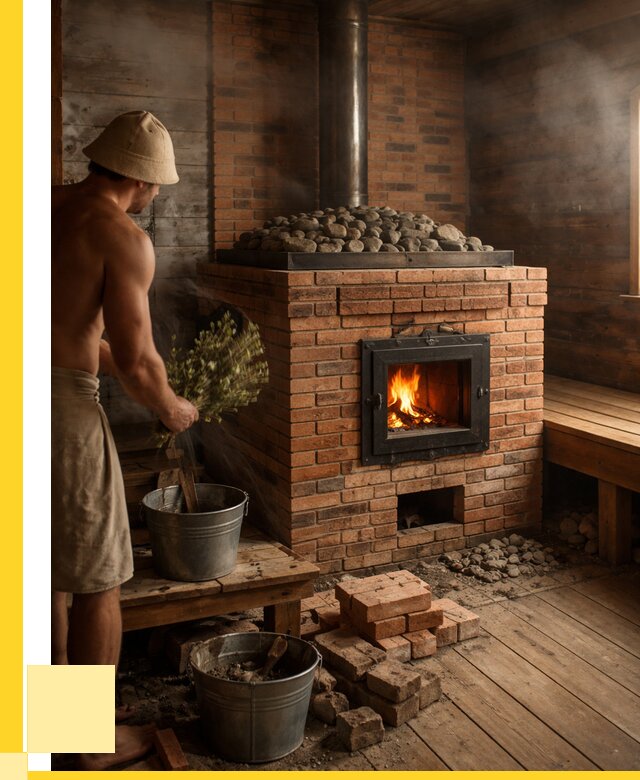Кирпичные банные печи в Рыбинске от 93672 р. | ЭриданРбн