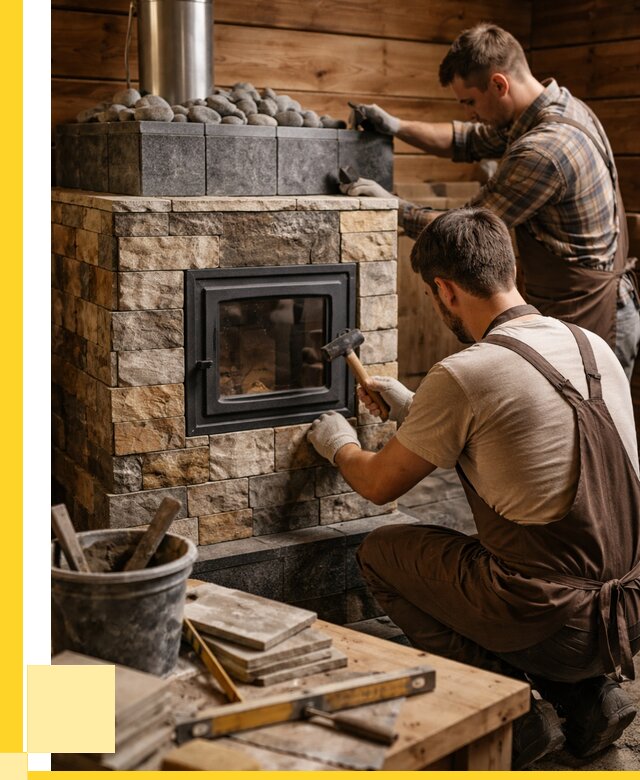 Облицовка банной печи в Рыбинске от 15612 р. | ЭриданРбн