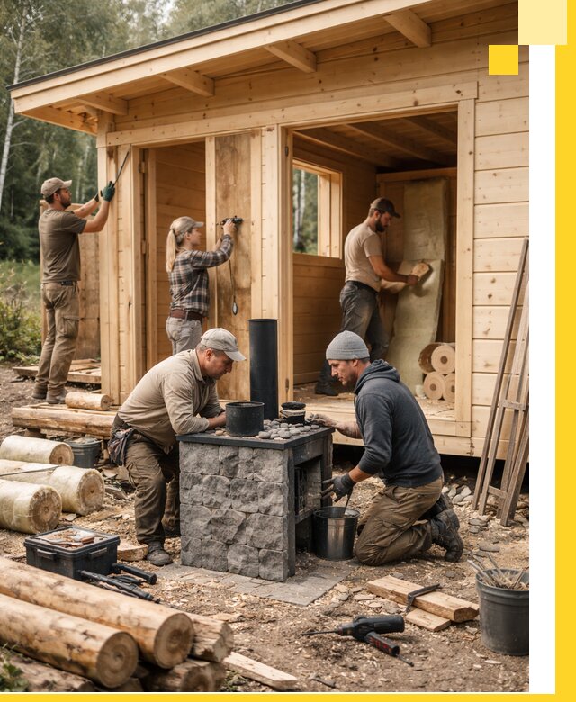 Купить баню под ключ в Рыбинске строительство монтаж отделка