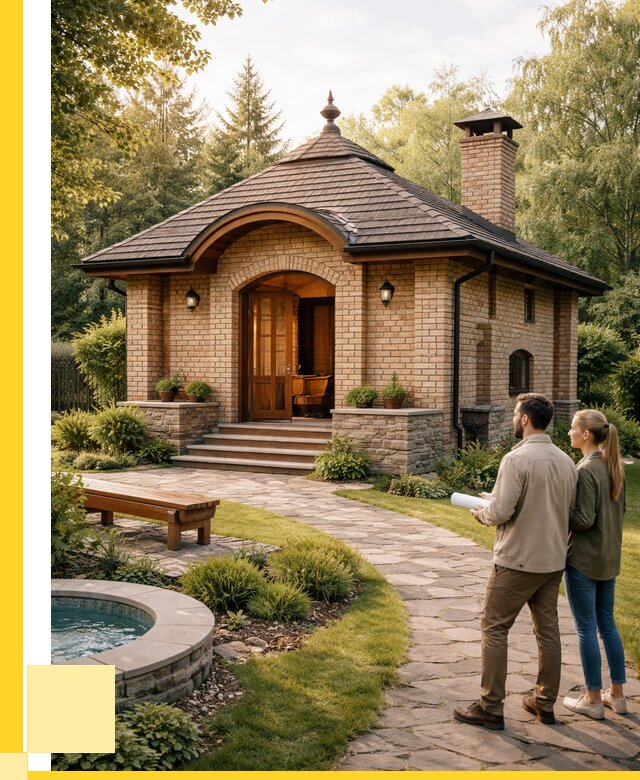 Проект кирпичной бани в Рыбинске от 31224 р. | ЭриданРбн