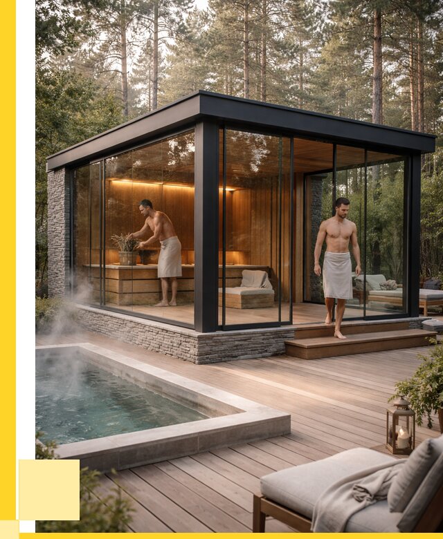 Стеклянные бани и двери в Рыбинске от 468360 р. | ЭриданРбн