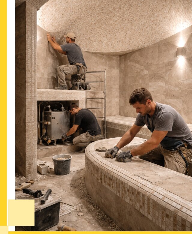 Монтаж хамамов под ключ в Рыбинске от 260200 р. ЭриданРбн