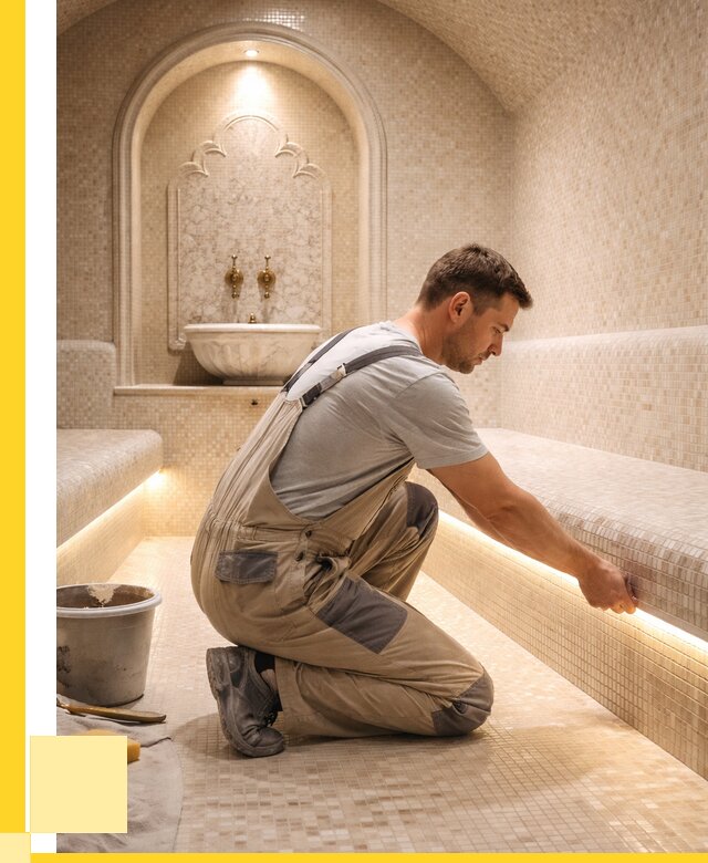 Отделка хамамов под ключ в Рыбинске от 5724 р. | ЭриданРбн