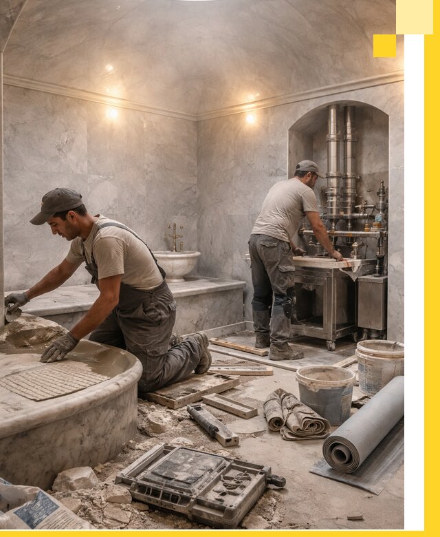 Строительство турецких бань хаммам под ключ в Рыбинске