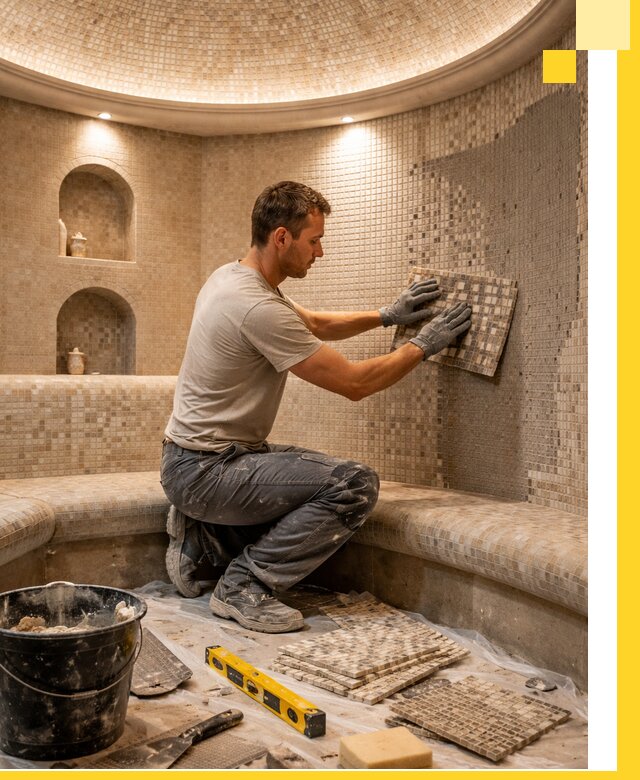 Устройство и монтаж домашнего хамама под ключ в Рыбинске