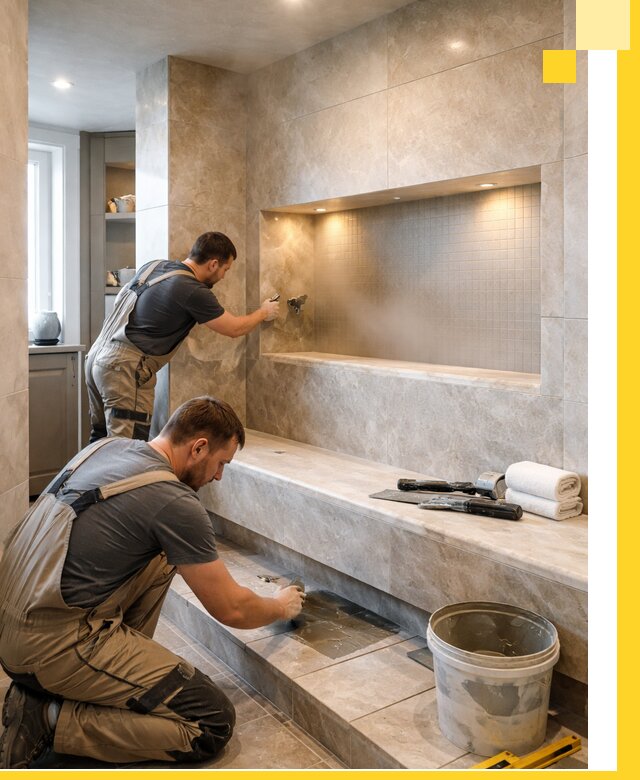 Профессиональное строительство хамама в квартире в Рыбинске