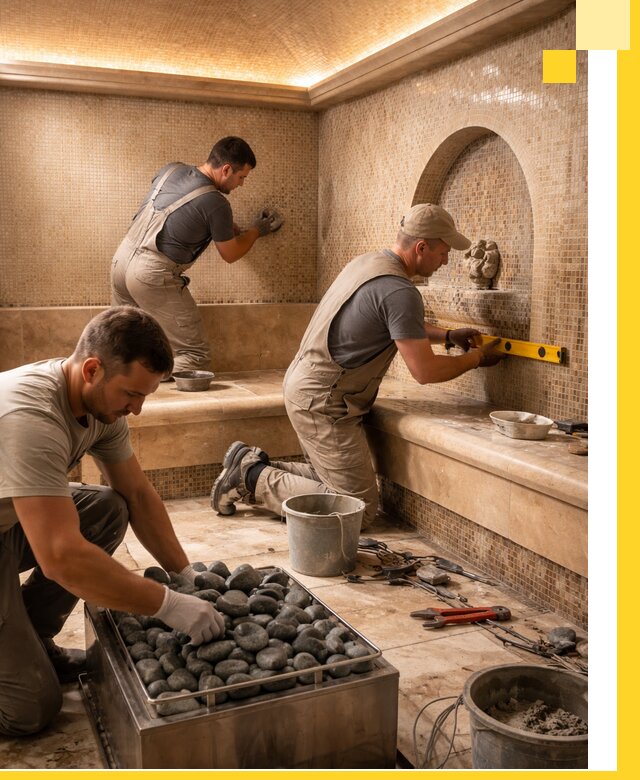 Проектирование и строительство хамама и сауны в Рыбинске