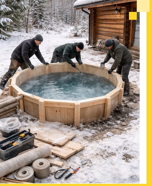 Изготовление и установка ледяных купелей под ключ в Рыбинске